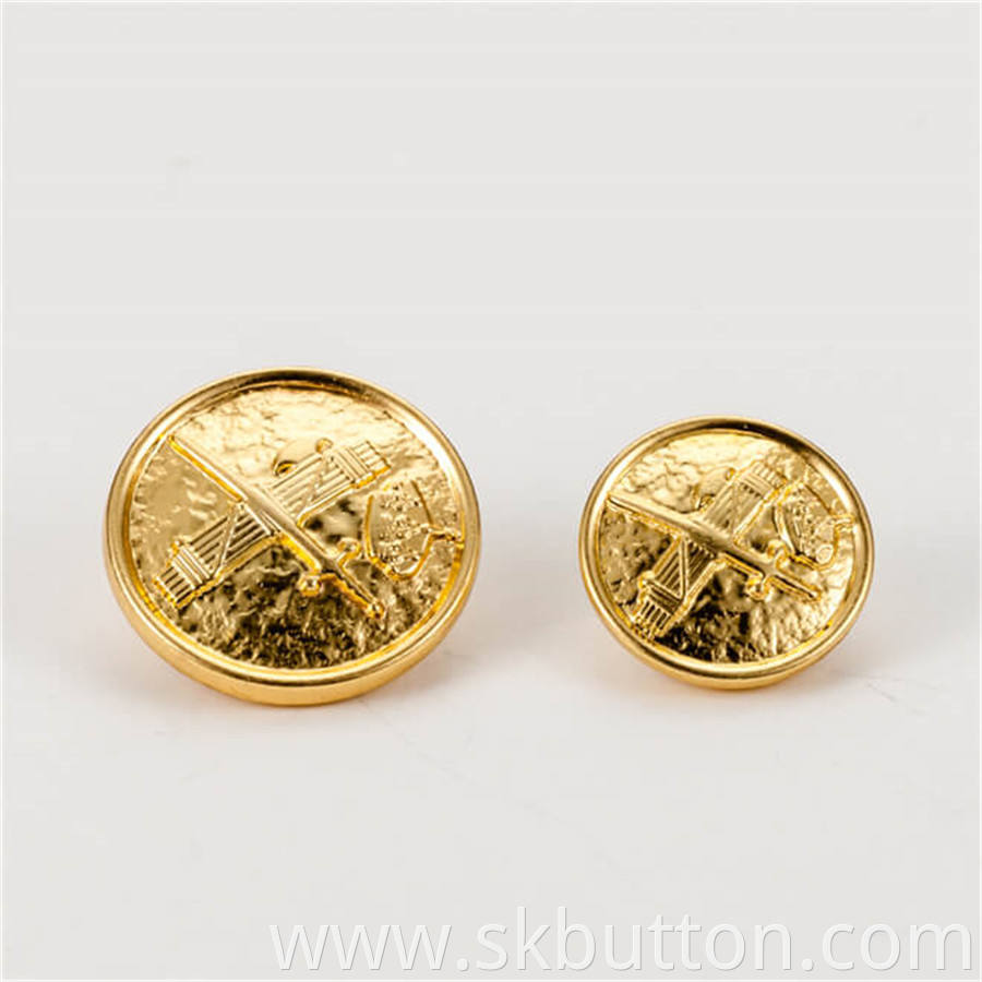 Metal Brass Material Gold Fancy Coats Buttons